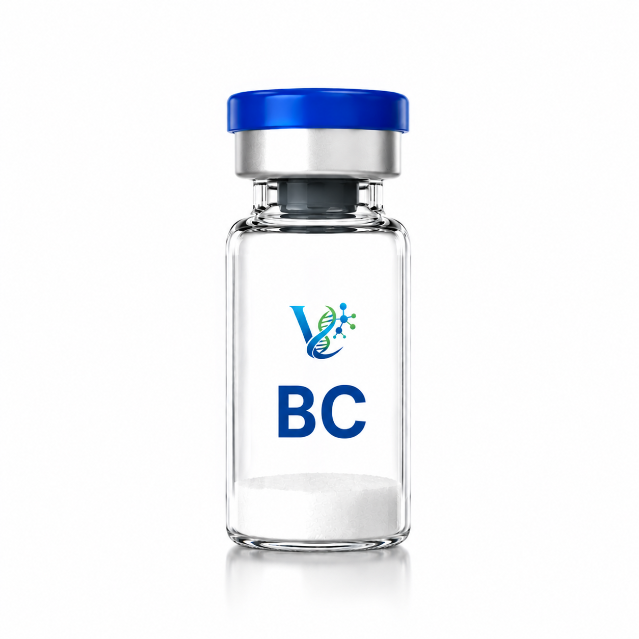 Research-grade lyophilized reagent vial labeled BC