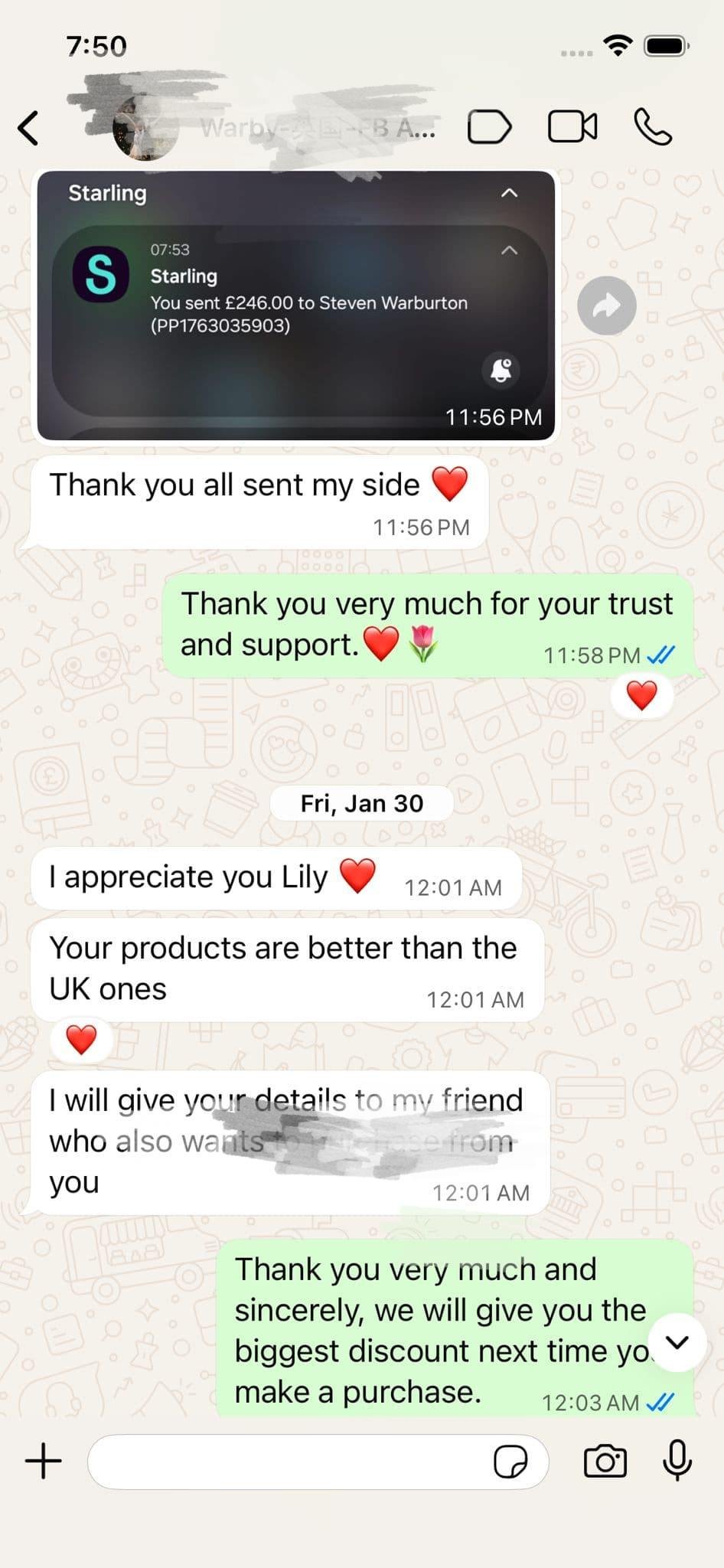 B2B client communication record