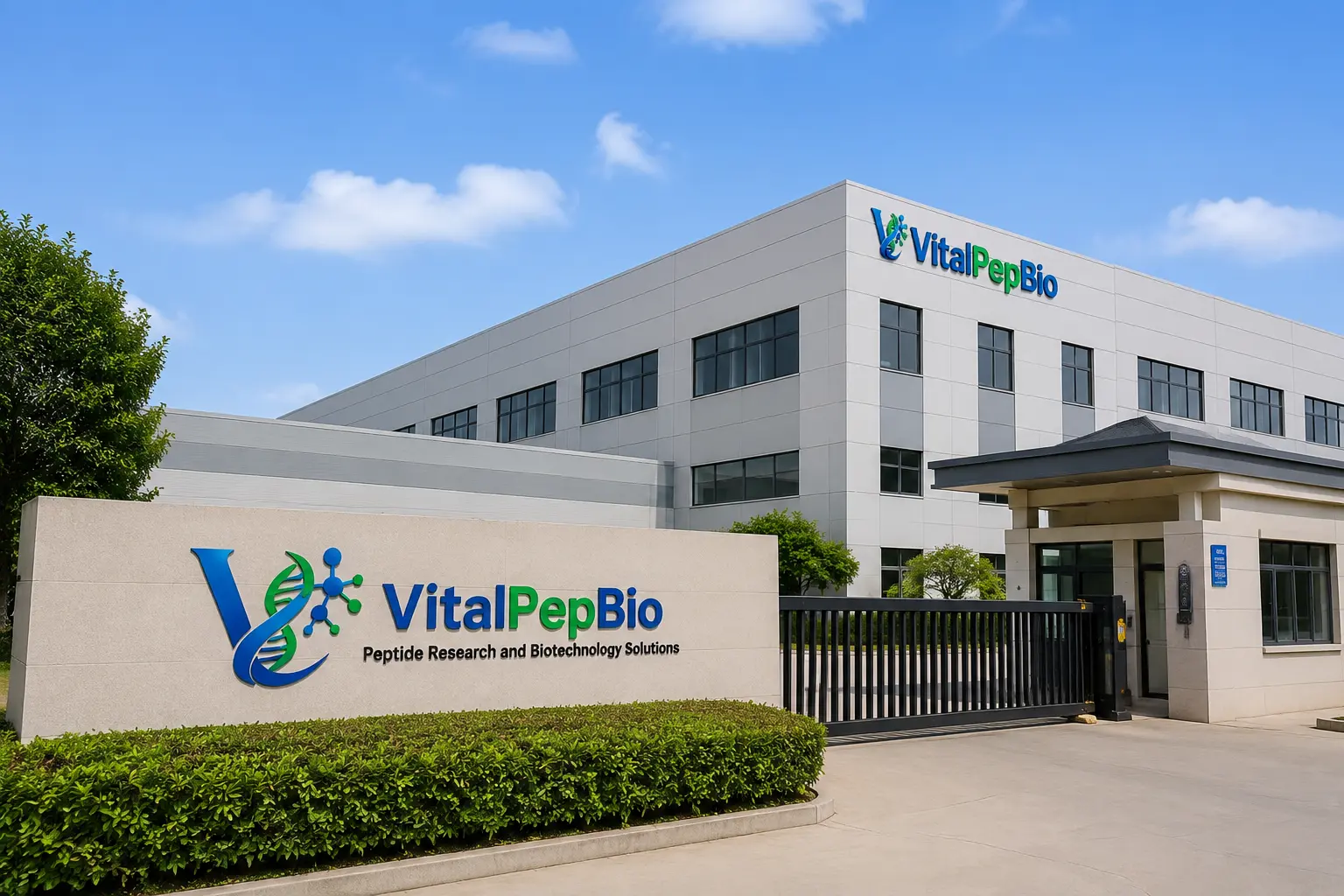 VitalPepBio peptide manufacturing facility